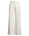 8pm Woman Pants Ivory Size 31 Cotton, Viscose, Polyester, Polyamide In Neutral