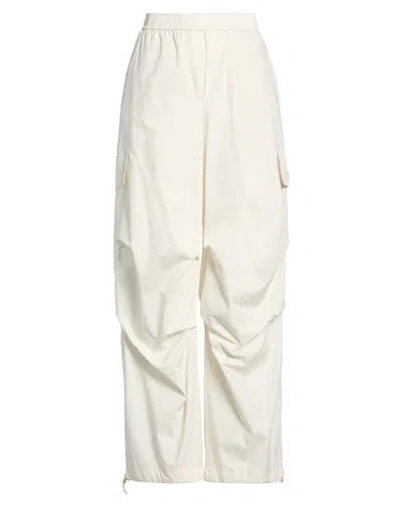 8pm Woman Pants Ivory Size M Cotton In White