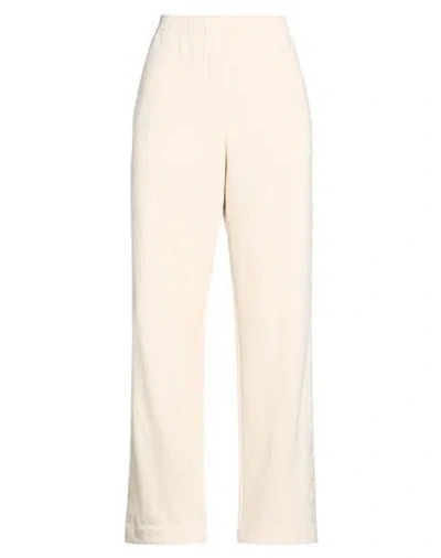 8pm Woman Pants Ivory Size S Cotton, Polyester In Neutral