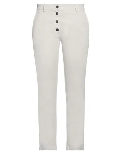 8pm Woman Pants Ivory Size Xs Cotton, Elastane In White
