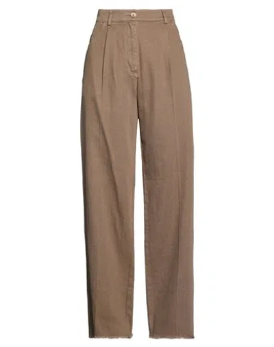 8pm Woman Pants Military Green Size L Cotton