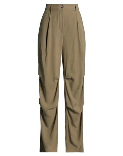 8pm Woman Pants Military Green Size S Viscose, Polyester