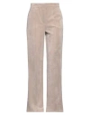 8pm Woman Pants Taupe Size L Polyester, Nylon, Elastane