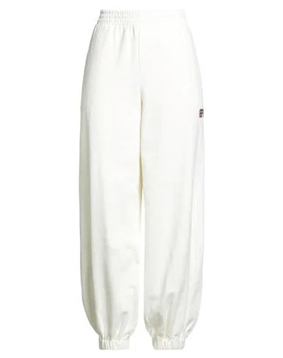8pm Woman Pants White Size M Cotton