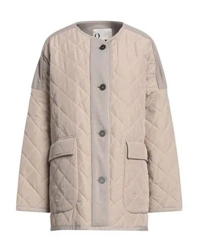 8pm Woman Puffer Beige Size L Polyester, Cotton In Neutral