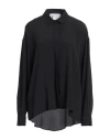 8pm Woman Shirt Black Size L Acetate, Silk