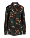 8pm Woman Shirt Dark Green Size M Viscose