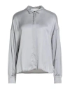 8pm Woman Shirt Grey Size S Ecovero Viscose, Viscose In Gray