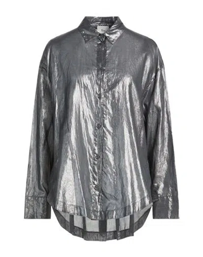 8pm Woman Shirt Lead Size M Cotton In Gray