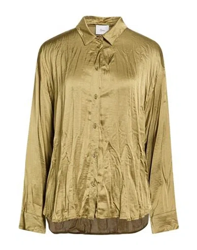 8pm Woman Shirt Military Green Size L Polyester In Yellow