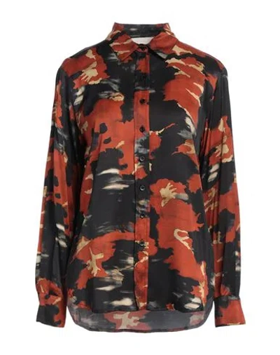 8pm Woman Shirt Rust Size S Viscose In Multi