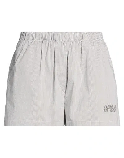 8pm Woman Shorts & Bermuda Shorts Charcoal Size Xl Cotton, Polyamide, Elastane In Gray