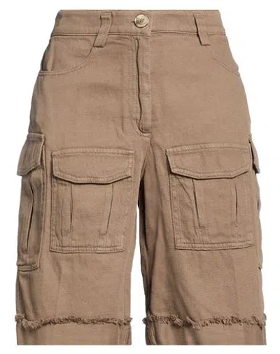 8pm Woman Shorts & Bermuda Shorts Khaki Size S Cotton In Beige