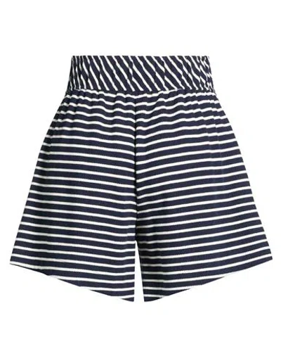 8pm Woman Shorts & Bermuda Shorts Midnight Blue Size S Cotton, Polyester