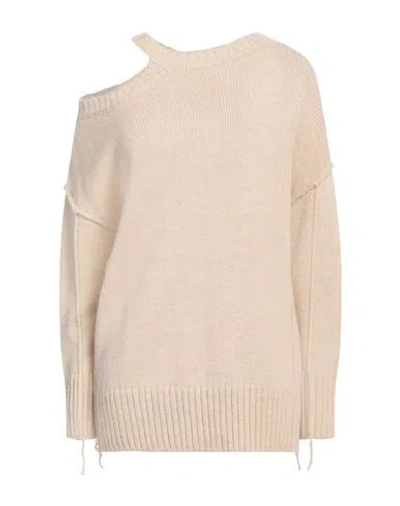 8pm Woman Sweater Beige Size Xxs Acrylic, Alpaca Wool, Wool, Viscose In Sand