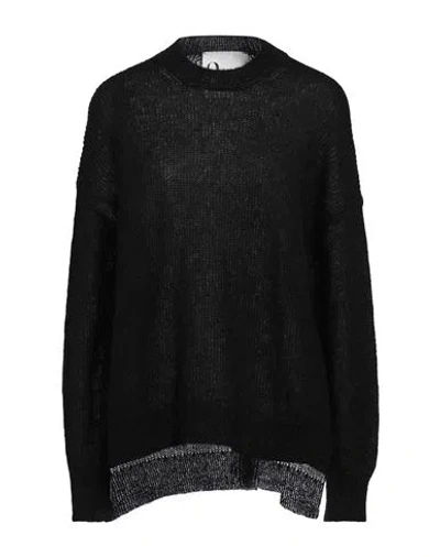 8pm Woman Sweater Black Size L Mohair Wool, Alpaca Wool, Polyamide