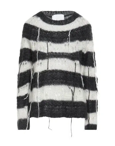 8pm Woman Sweater Black Size S Mohair Wool, Polyamide, Merino Wool