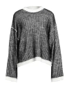 8pm Woman Sweater Black Size Xs Acrylic, Virgin Wool, Alpaca Wool, Mohair Wool, Polyamide In Black