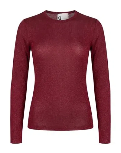 8pm Woman Sweater Burgundy Size Xs Viscose, Polyamide, Metallic Polyester, Elastane In Red