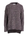 8pm Woman Sweater Dark Purple Size Xs Acrylic, Alpaca Wool, Wool, Viscose