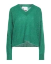 8pm Woman Sweater Green Size M Mohair Wool, Alpaca Wool, Polyamide