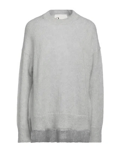 8pm Woman Sweater Light Grey Size M Mohair Wool, Alpaca Wool, Polyamide
