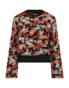 8pm Woman Sweater Orange Size S Polyester, Acrylic, Virgin Wool, Mohair Wool