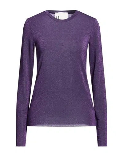 8pm Woman Sweater Purple Size L Viscose, Polyamide, Metallic Polyester, Elastane In Multi
