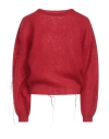8PM 8PM WOMAN SWEATER RED SIZE L MOHAIR WOOL, POLYAMIDE, MERINO WOOL