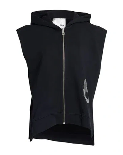 8pm Woman Sweatshirt Black Size S Cotton, Elastane