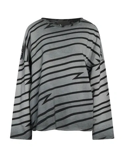 8pm Woman Sweatshirt Grey Size M Cotton