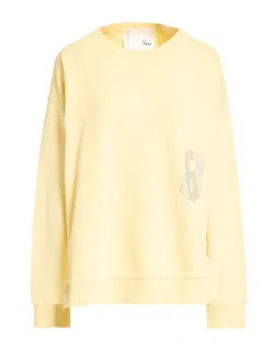 8pm Woman Sweatshirt Yellow Size L Cotton