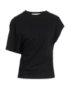 8pm Woman T-shirt Black Size M Cotton, Elastane In Black