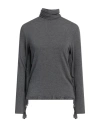 8pm Woman T-shirt Grey Size S Modal, Wool, Elastane
