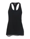 8pm Tank Tops In Black