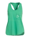 8pm Woman Tank Top Green Size M Cotton In Green
