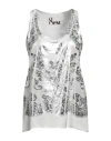 8pm Woman Tank Top White Size S Viscose In White