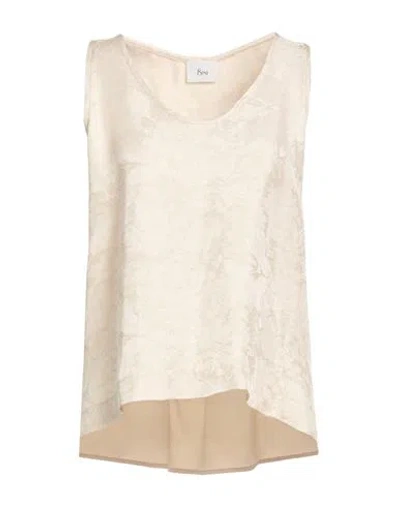 8pm Woman Top Beige Size M Viscose In Neutral