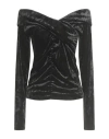 8pm Woman Top Black Size L Polyester, Elastane In Black