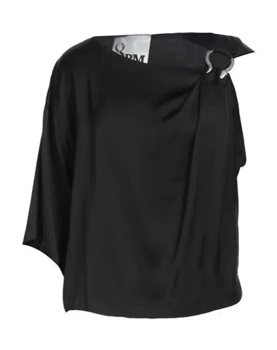 8pm Woman Top Black Size L Viscose In Black