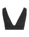 8pm Woman Top Black Size Xs Viscose, Elastane