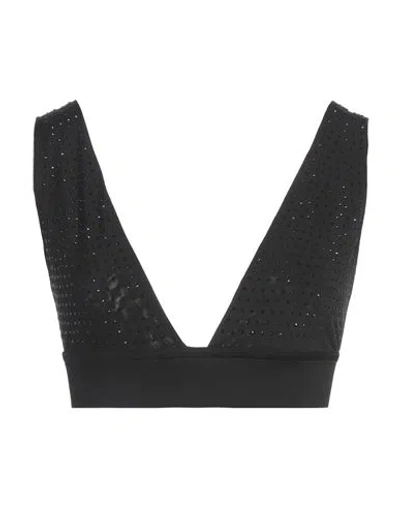 8pm Woman Top Black Size Xs Viscose, Elastane