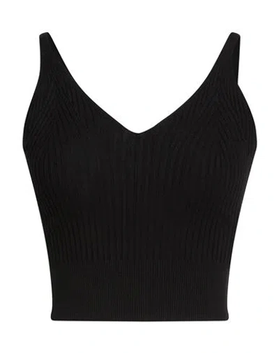 8pm Woman Top Black Size Xs Viscose, Polyester