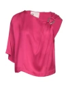 8pm Woman Top Fuchsia Size M Viscose In Pink