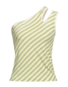 8pm Woman Top Green Size Xs Cotton, Polyester, Polyamide, Metallic Polyester, Elastane In Green