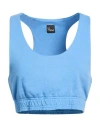 8pm Woman Top Light Blue Size M Cotton