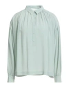8pm Woman Top Light Green Size S Acetate, Silk In Green