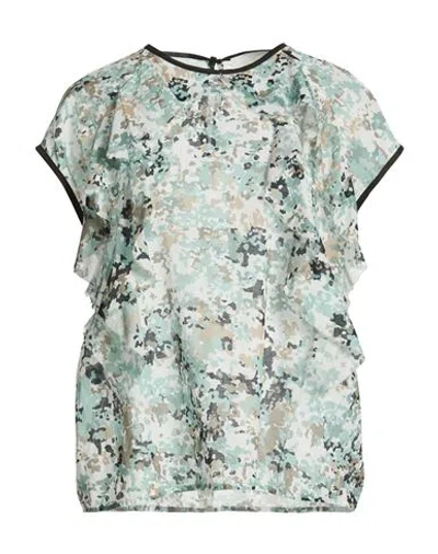8pm Woman Top Light Green Size Xs Cotton In Multi