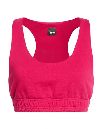 8pm Woman Top Magenta Size Xs Cotton In Pink