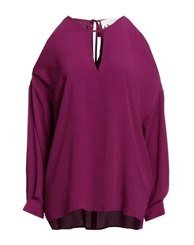 8pm Woman Top Mauve Size M Acetate, Silk In Purple